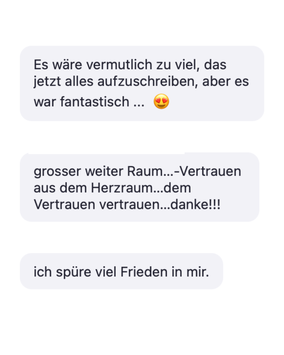 Vertrauen Intensive Testi